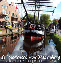 symbool van de scheepvaart van Papenburg Emsland